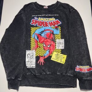 Spider-Man Graphic Black Sweater